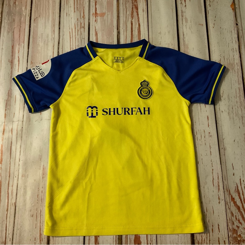Kids Yellow and Blue Jersey Ronaldo